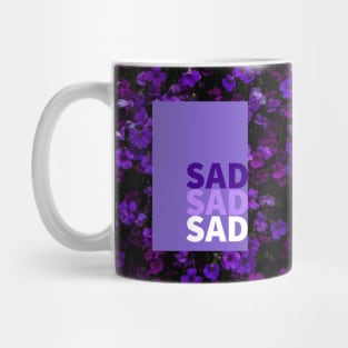 Aesthetic Sad Flowers Collage Mug